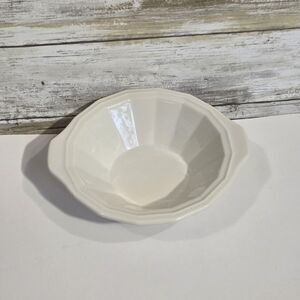 Homer Laughlin White logged Cereal Bowl 7.5"